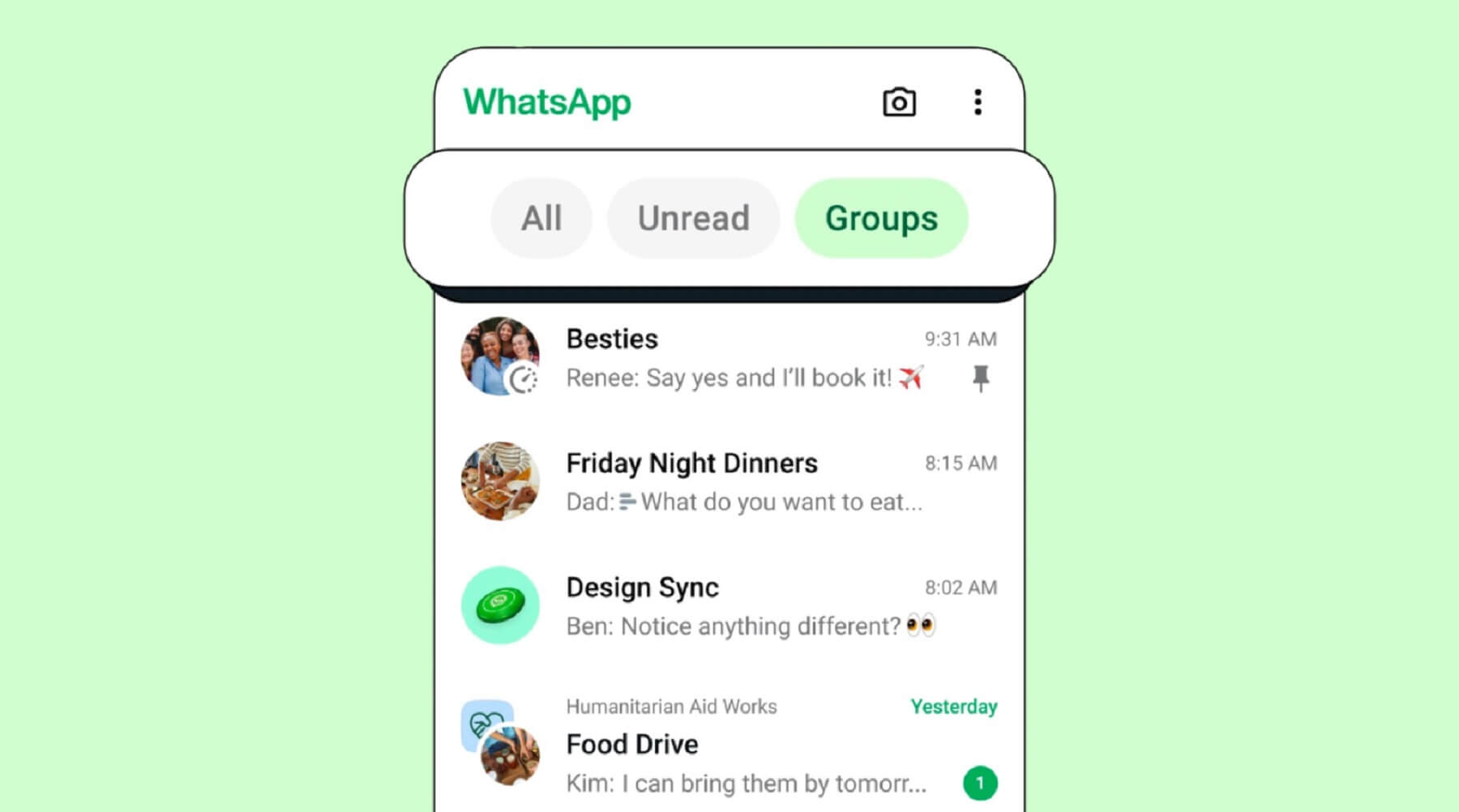 У WhatsApp з’являться нові фільтри для сортування повідомлень