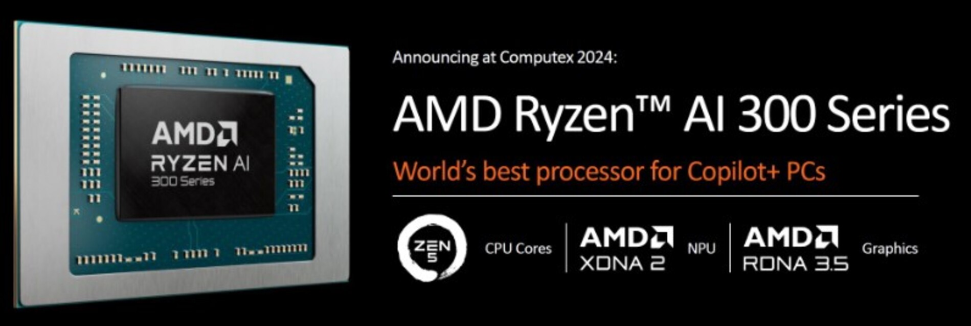AMD представила нові мобільні APU лінійки Ryzen AI 300 з топовими моделями Ryzen AI 9