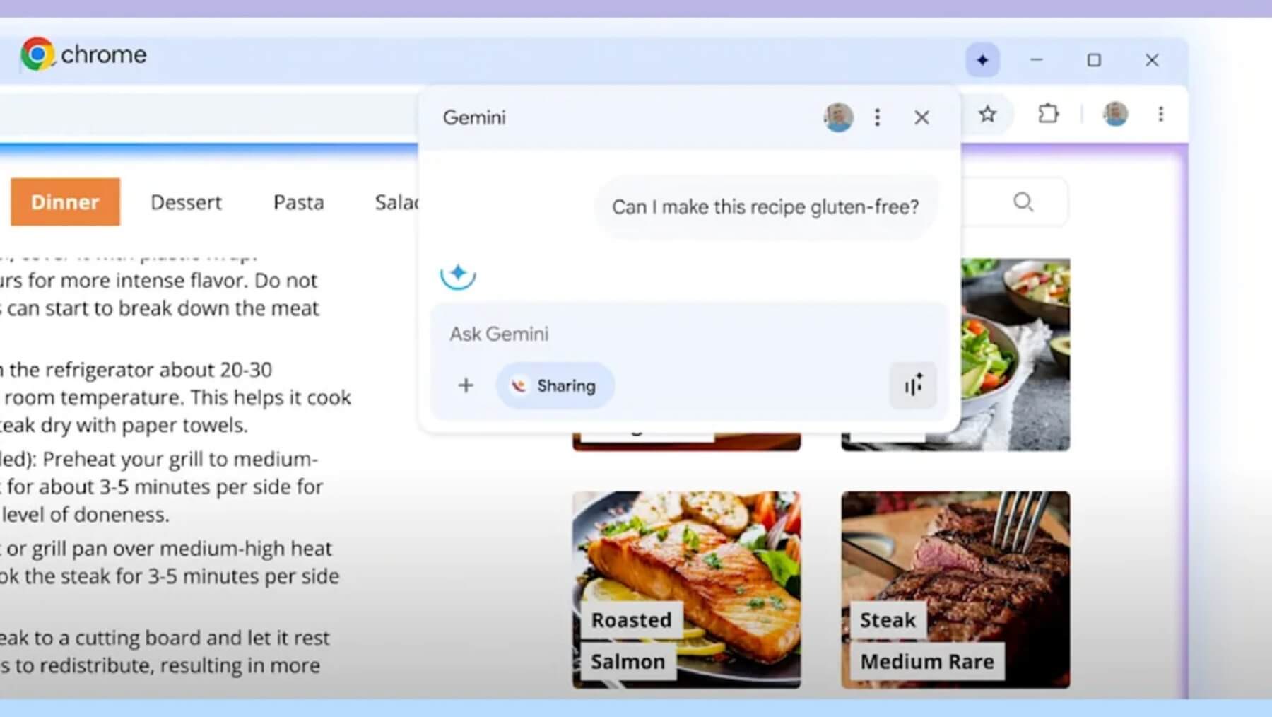 Google інтегрує Gemini у браузер Chrome
