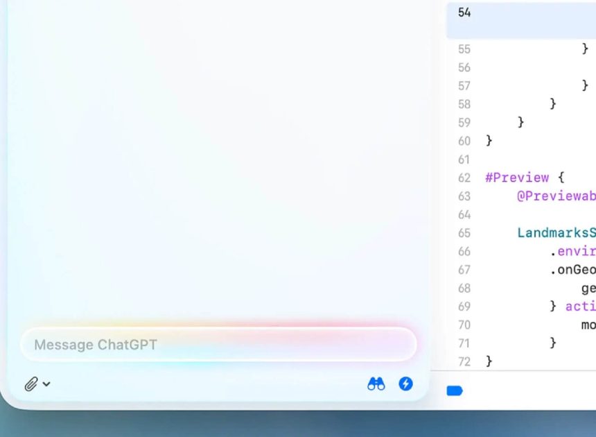 Apple інтегрує ChatGPT та інші ШІ-моделі у Xcode