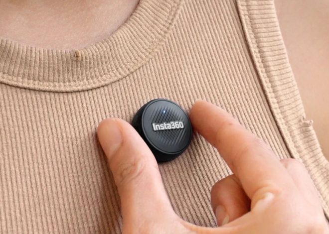 Новий бездротовий мікрофон Air від Insta360 нагадує за розміром AirTag від Apple
