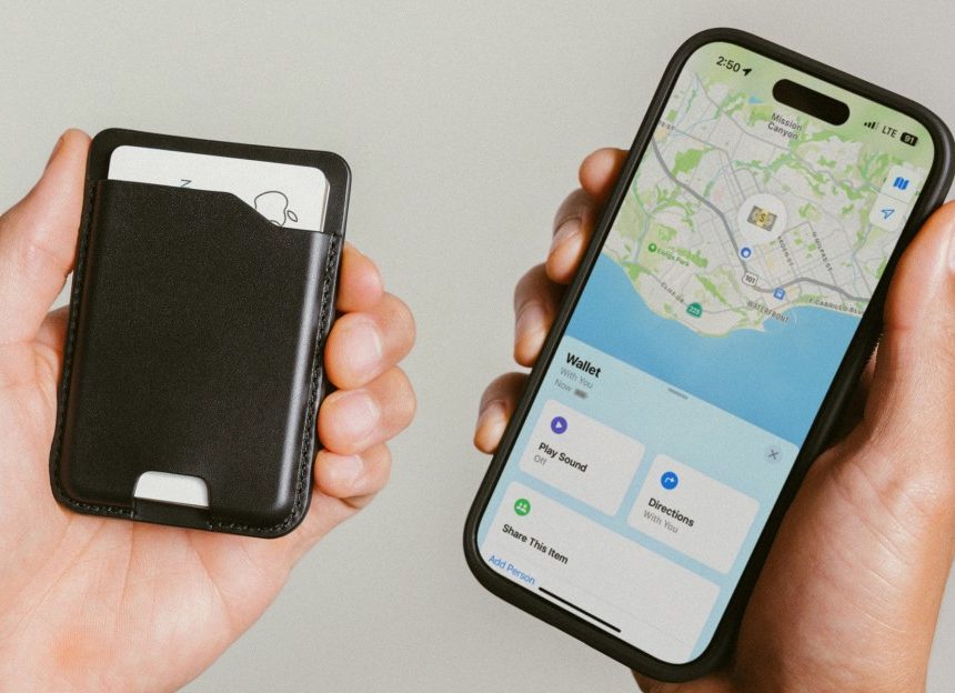 Мінімалістичний гаманець Nomad з MagSafe має вbuilt трекер картки