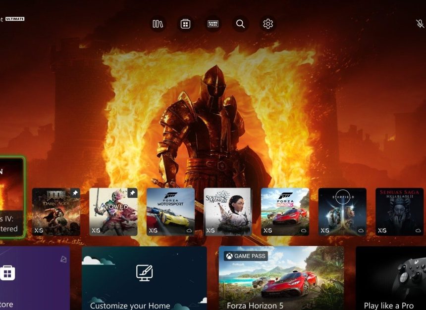 Оновлення інтерфейсу Xbox від Microsoft дозволяє закріплювати ігри та налаштовувати головний екран