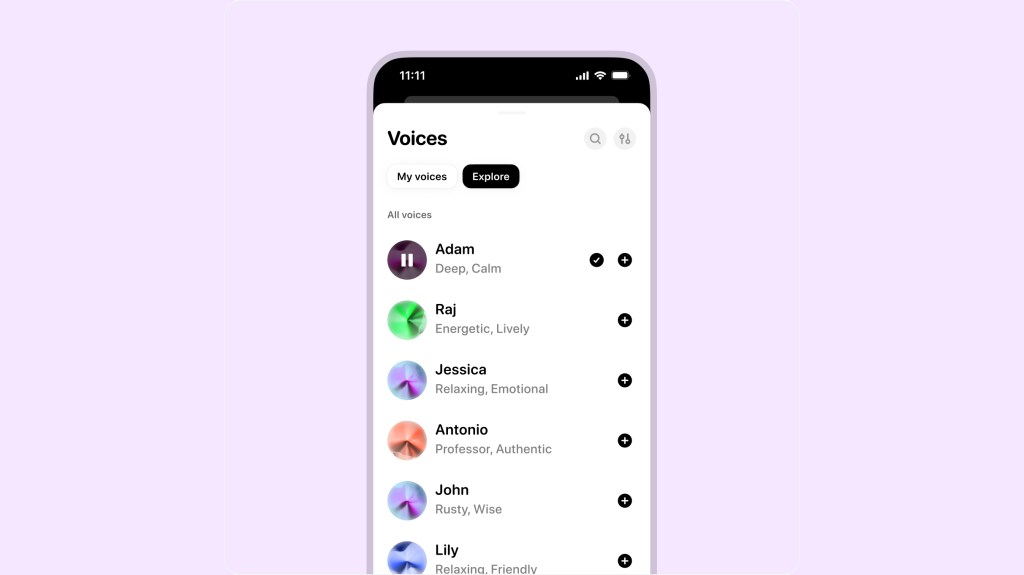 ElevenLabs представила автономний додаток для генерації голосу