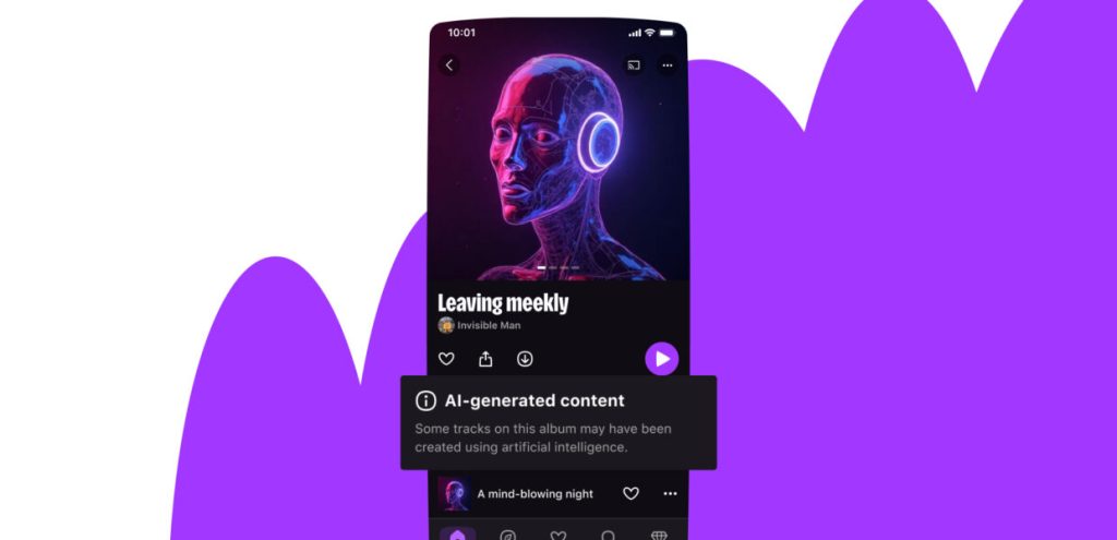 Deezer починає маркувати музику, створену ІІ, для боротьби з шахрайством у потоковому сервісі
