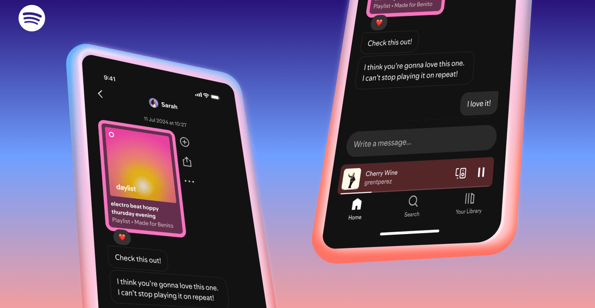 Spotify вводить можливість особистих повідомлень