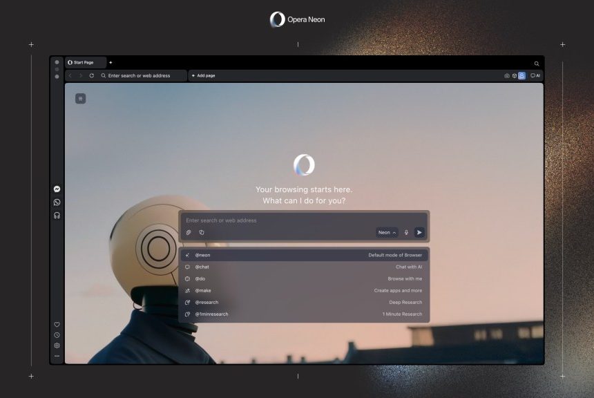 Opera запускає новий браузер Neon із технологією штучного інтелекту — чи готові українці платити 20 доларів на місяць за інновації?