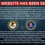 A website takedown and seizure notice by the FBI and the U.S. Department of Justice, which replaced the contents of two websites linked to the pro-Iranian hacktivist group Handala.