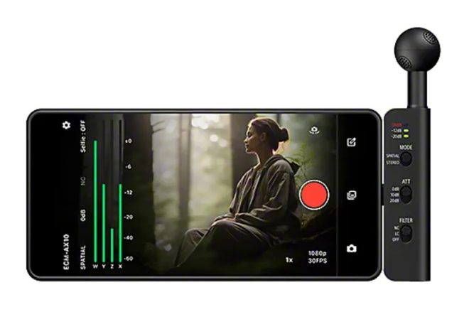 Sony випустить мікрофон для запису просторового звуку